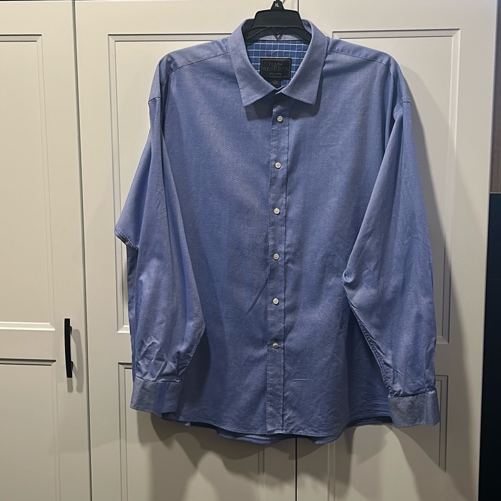 Joseph A Bank Reserve Men’s Shirt Blue 2X